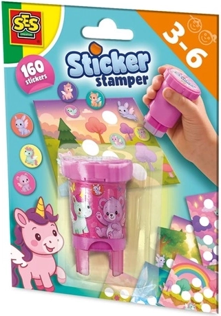 SES Stempel mit Tierstickern