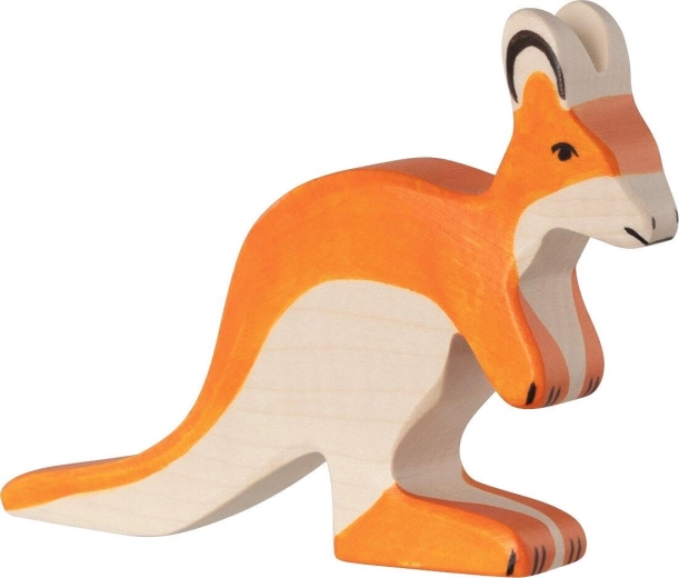 Holztiger Känguru klein – 1 Stück
