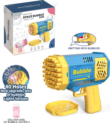 Seifenblasenpistole Rocket mit 40 Öffnungen