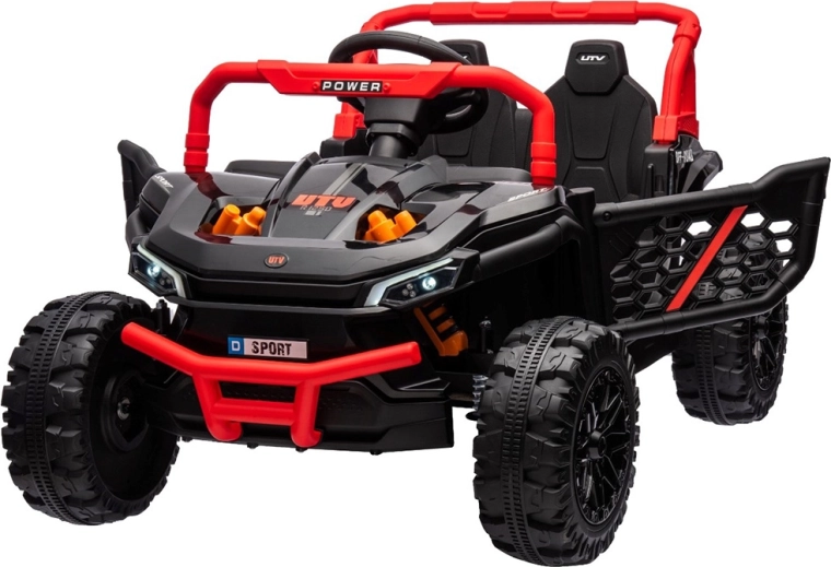Elektrischer Kinder-UTV-Buggy mit Fernbedienung – Rot