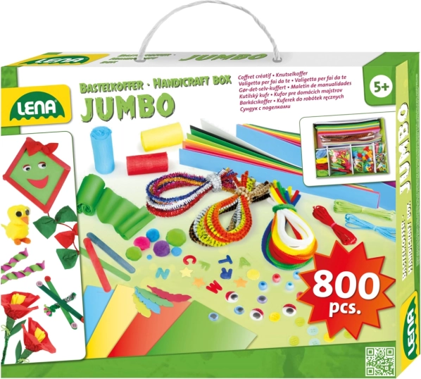 Lena Kreativer Jumbo Koffer grün für Kinder