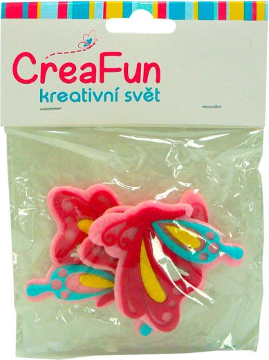 Set aus farbigen Schmetterlingen für Kinder, 3 Stück