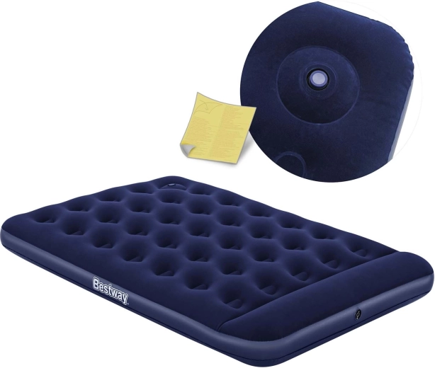 Aufblasbare Matratze mit integrierter Fußpumpe 191 × 137 × 28 cm Bestway