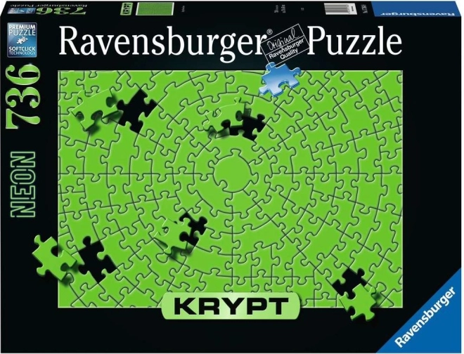 Puzzle RAVENSBURGER KRYPT neongrün, 736 Teile