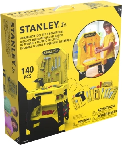 Stanley Jr. Kinder-Werkbank mit Werkzeug – 140 Teile