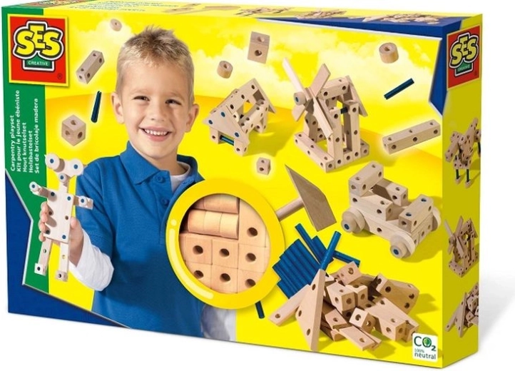 SES Creative Kleine Schreinerei – Holz-Konstruktionsbaukasten