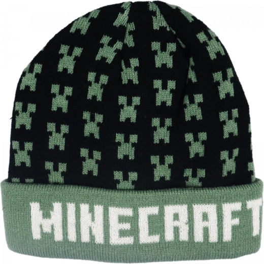 Schwarze Minecraft-Mütze – Größe: 54