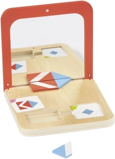 Symmetrisches Puzzle Spiegelmagie – hölzernes Lernspiel