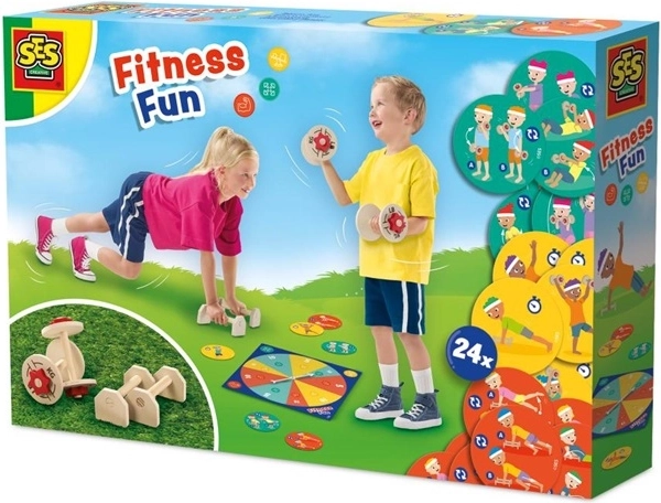 SES Fitness Fun Set – Übungs- und Bewegungsspiel für Kinder