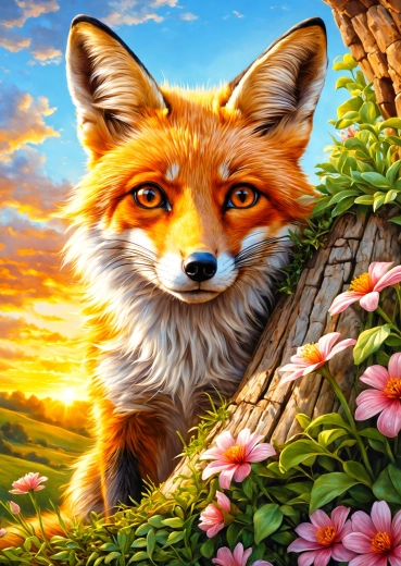 Puzzle Neugieriger Fuchs 1000 Teile