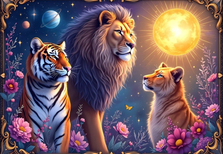 Puzzle Raubtier-Weltraum 1000 Teile