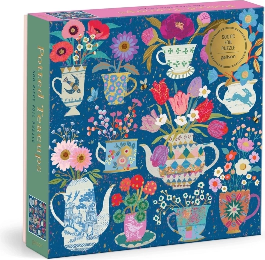 Galison Folienpuzzle Victoria Ball – Tassen mit Blumen, 500 Teile