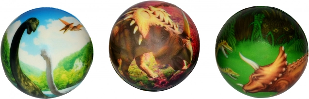 Ball mit Dinosauriern 7 cm