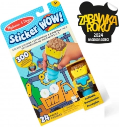 Sticker WOW! Aufkleberset mit Stempel Bagger