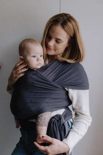 Boba Babytragetuch Serenity Wrap Charcoal