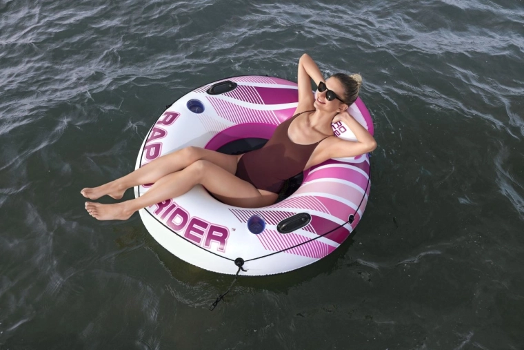 Aufblasbarer Schwimmring HYDRO-FORCE RAPID RIDER rosa 135 cm