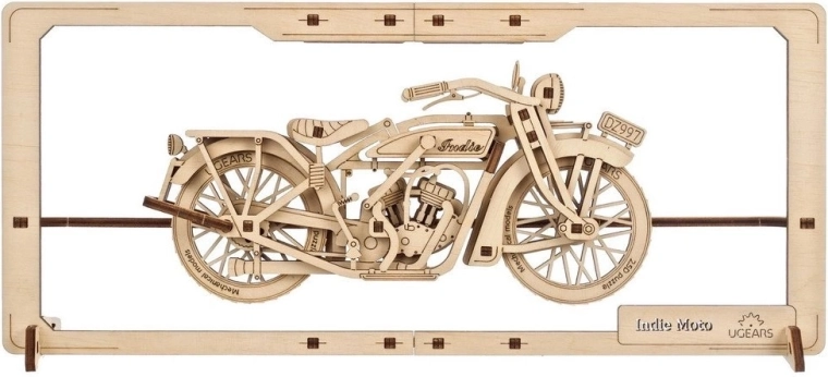 Ugears Holz-Mechanikpuzzle 2,5D Indie Moto