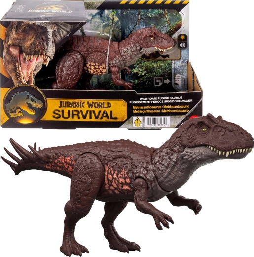 Interaktiver Dinosaurier Jurassic World Metriacanthosaurus mit Sound und Licht von Mattel