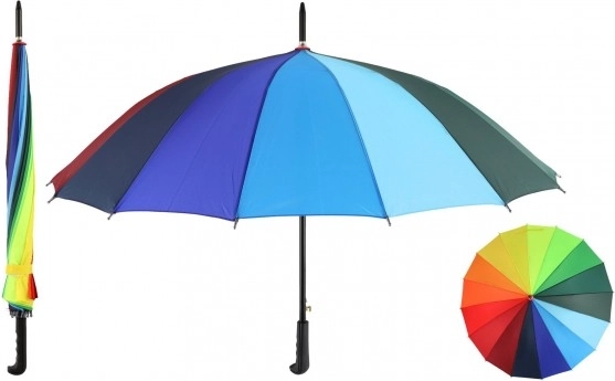 Bunter Regenbogen-Automatikschirm 78 cm