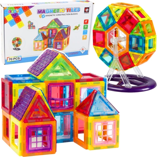 Magnetisches Konstruktionsspielzeug mit 70 Teilen