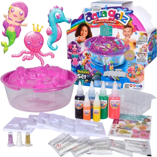 Aqua Gelz Deluxe Kreativset Magische Meerjungfrauen 6 Gele + Zubehör
