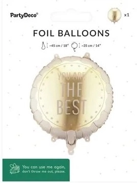 Folienballon „You Are The Best“ 35 × 35 cm – Mix-Variante