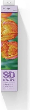 Diamond Dotz Love Tulips – Set für Diamond Painting 35 × 27 cm