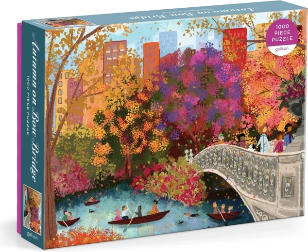 Galison Puzzle Herbst auf der Bow Bridge 1000 Teile