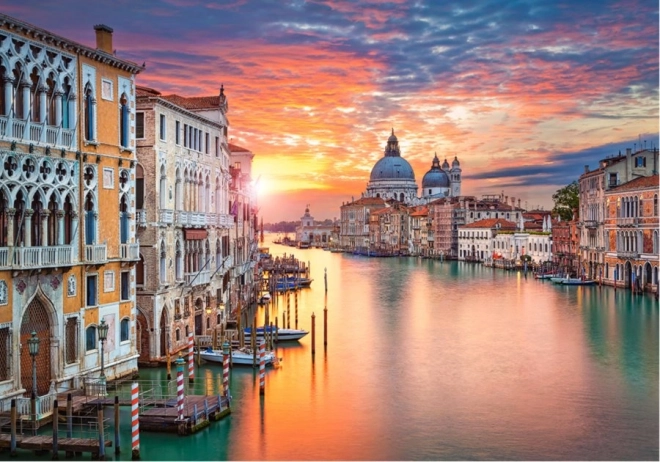Puzzle 500 Teile Venedig bei Sonnenuntergang