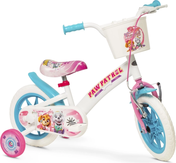 Kinderfahrrad TOIMSA Paw Patrol 12 Zoll weiß‑rosa