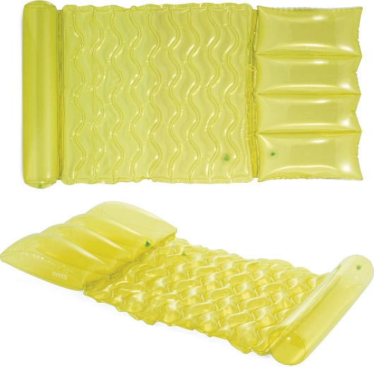 Aufblasbare Luftmatratze für Wasser, limettengrün INTEX 173 × 89 cm