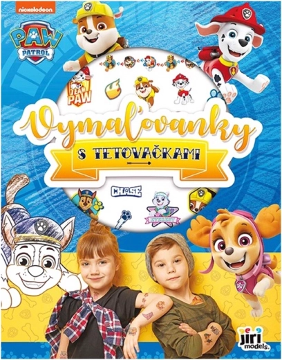 Malbuch Paw Patrol mit Kinder-Tattoos – 1 Stück