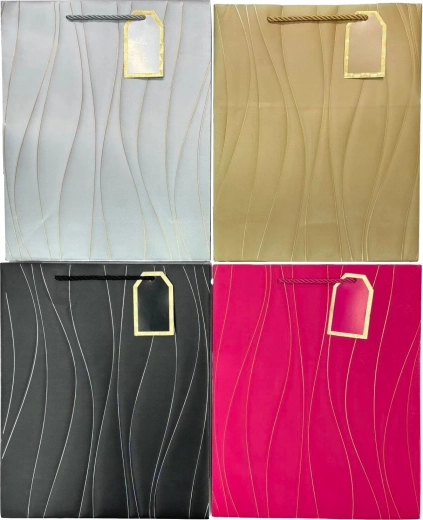 Geschenktasche L Mix aus Wellenfarben