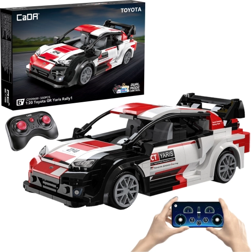 CaDA Toyota GR Yaris Rally1 RC-Bausatz – ferngesteuertes Rennauto, 330 Teile