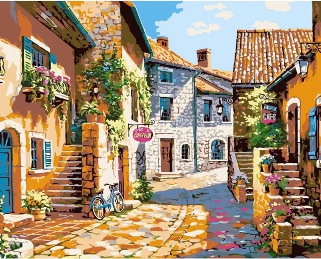 Norimpex Diamantmalerei – Steingasse in Italien 30 × 40 cm