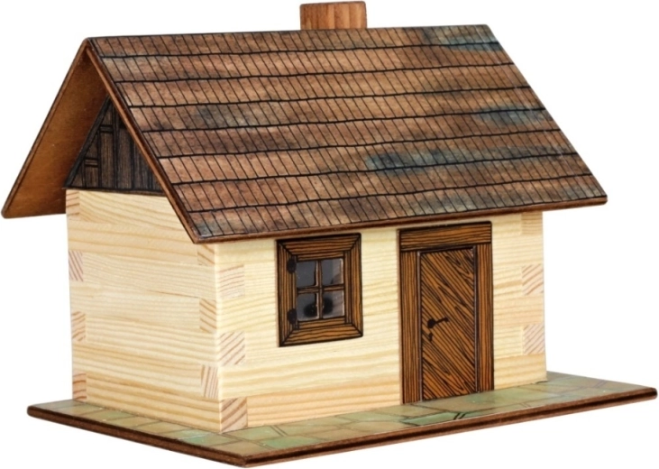 Holz-Klebebausatz – Blockhaus WALACHIA 1:32