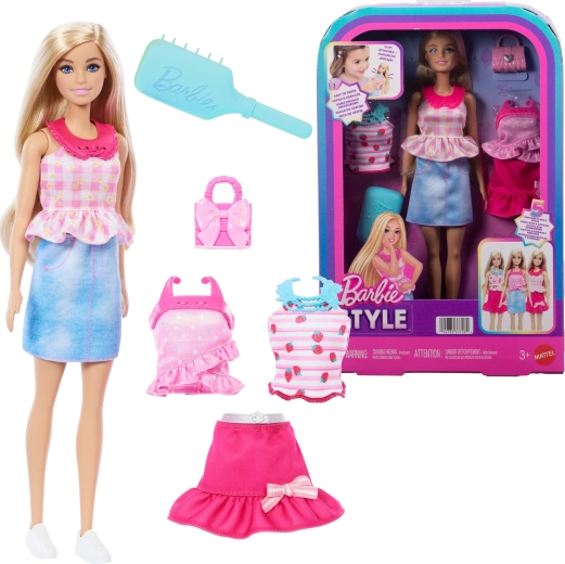 Mattel Barbie Style Modepuppe mit Outfit- und Zubehörset
