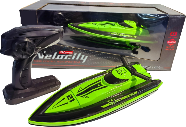 RC-Rennboot High Speed 1:16 grün-schwarz Velocity 21