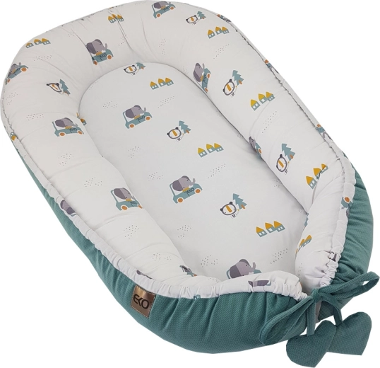 EKO Babynestchen Velvet Cars 90 × 60 cm