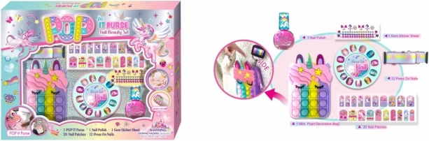 Nagelstudio mit POP IT Tasche für Kinder