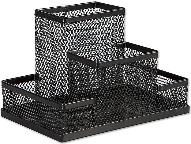 Universeller Metall-Stiftehalter, schwarz