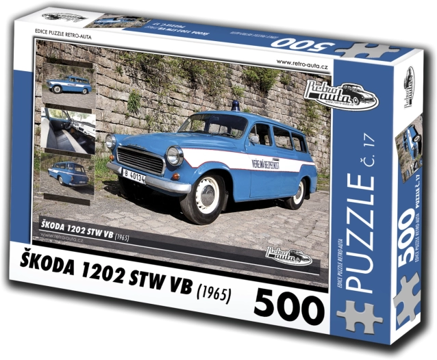 Retro-Autos Puzzle Škoda 1202 STW VB 500 Teile
