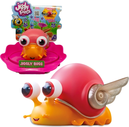 Interaktives Spielzeug JIGGLY BUGS Schnecke orange