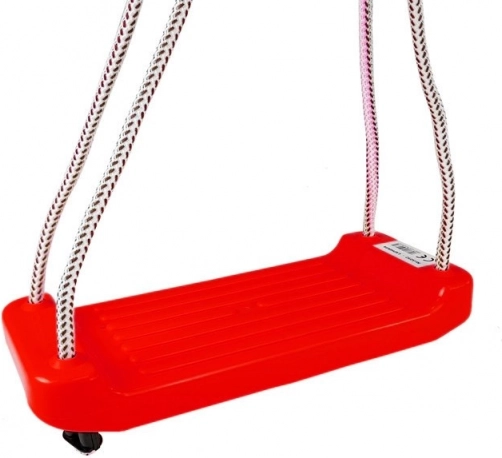 Kunststoff-Gartenschaukel – rote Sitzplatte