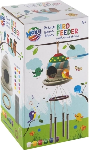 Moxy Vogelhäuschen mit Windspiel – kreative Mal-Set