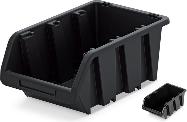 Kunststoff-Stapelbox 155 × 100 × 70 mm, schwarz