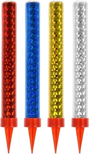 Bunte Partyfontäne 12 cm, 4 Stk.
