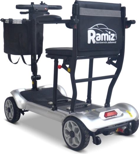 Elektrischer vierrädriger Senioren-Scooter EasyGo – grau