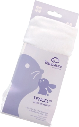 Träumeland Spannbettlaken Tencel UNI weiß - 1 Stück