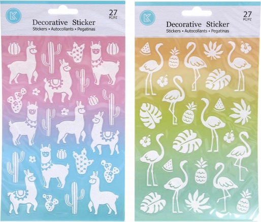 Aufkleber 14,6 x 25,5 cm Glitzer